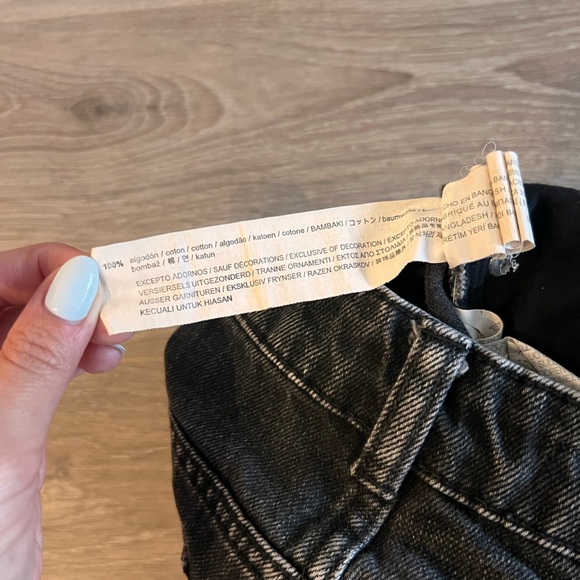 Zara 100% Cotton Jean Shorts - Picture 5 of 5